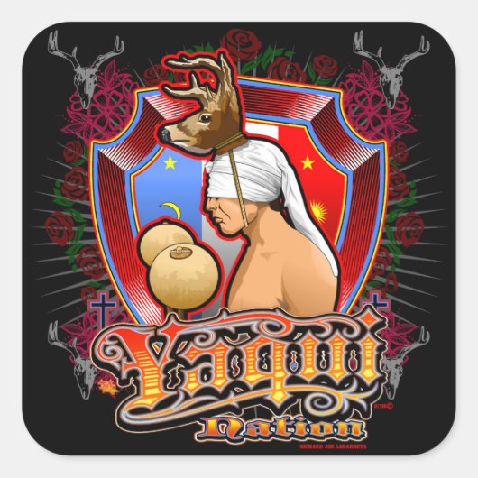 Yaqui Nation Hertendanser sticker (Voorkant)