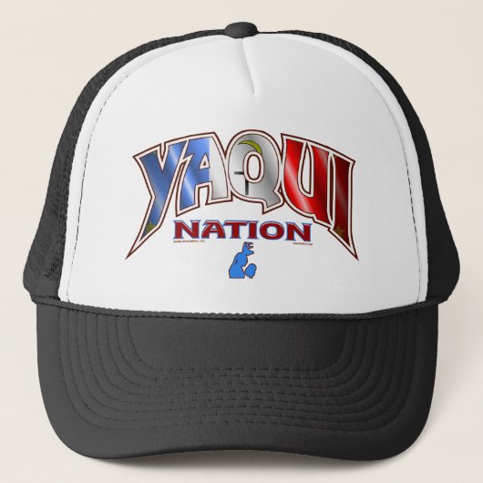 Yaqui Nation Sports Design Trucker Pet (Voorkant)