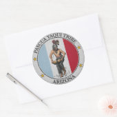 Yaqui Tribal Flag Ronde Sticker (Envelop)
