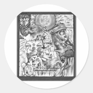 Yaqui Vision Ronde Sticker