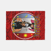 Yaqui Yoeme Deer Dancer Fleece Blanket Deken (Voorkant (Horizontaal))