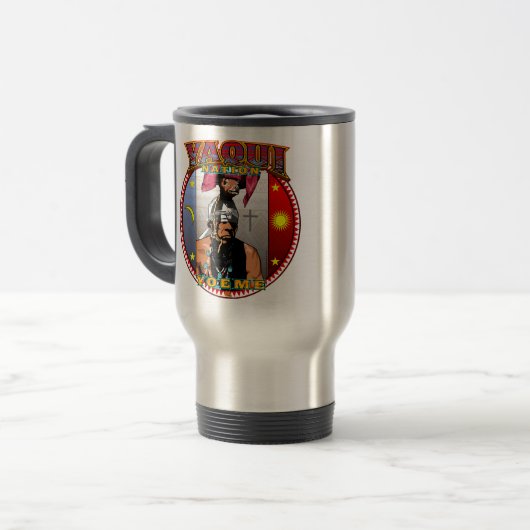 Yaqui Yoeme Deer Dancer-ontwerp Reisbeker (Voorkant links)