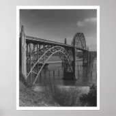 Yaquina Bay Bridge in Newport, Oregon  Poster (Voorkant)