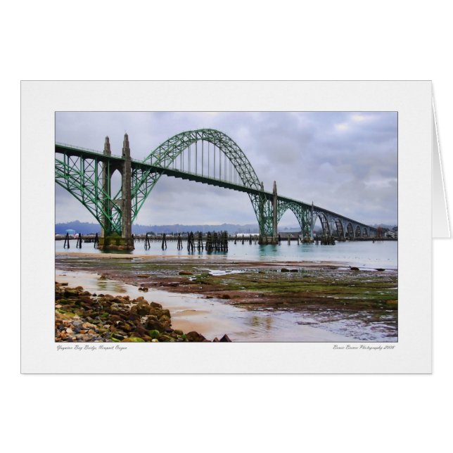 Yaquina Bay Bridge-kaart (Voorkant Horizontaal)