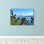 Yaquina Bay Bridge, Newport, Oregon Canvas Afdruk (Insitu (Houten vloer))
