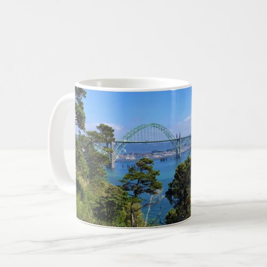 Yaquina Bay Bridge, Newport, Oregon Koffiemok (Voorkant links)