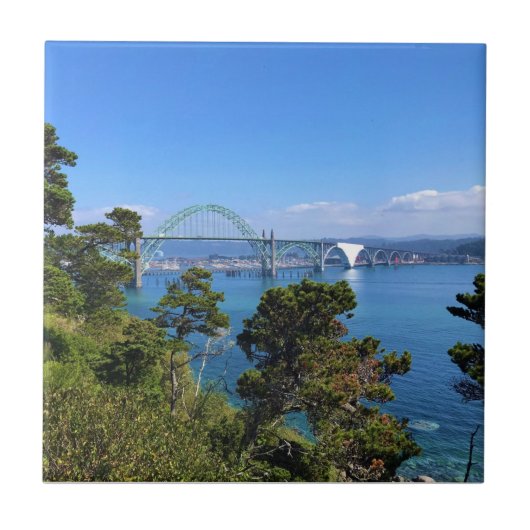 Yaquina Bay Bridge, Newport, Oregon Tegeltje (Voorkant)