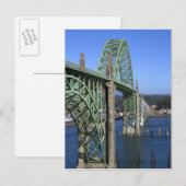 Yaquina Bay Bridge over de Yaquina Bay Briefkaart (Voorkant / Achterkant)