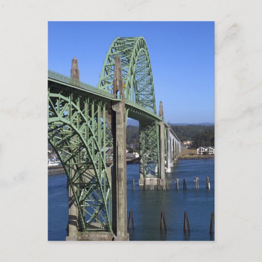 Yaquina Bay Bridge over de Yaquina Bay Briefkaart (Voorkant)