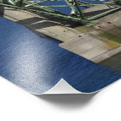 Yaquina Bay Bridge over de Yaquina Bay Foto Afdruk (Hoek)