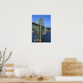 Yaquina Bay Bridge over de Yaquina Bay Poster (Keuken)