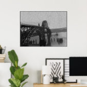 Yaquina Bay Bridge Poster (Thuiskantoor)