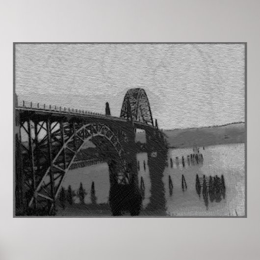 Yaquina Bay Bridge Poster (Voorkant)