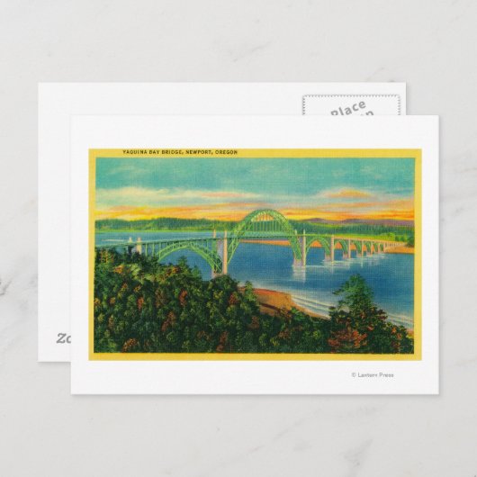 Yaquina Bay BridgeNewport, OF Briefkaart (Voorkant / Achterkant)