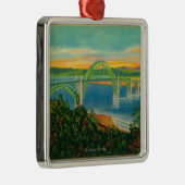Yaquina Bay BridgeNewport, OF Metalen Ornament (Rechts)