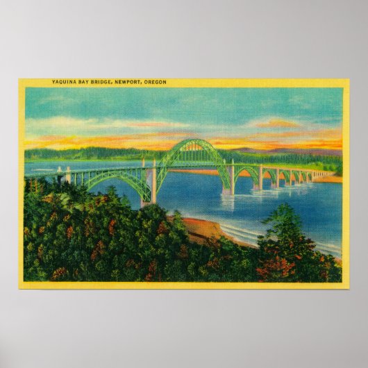 Yaquina Bay BridgeNewport, OF Poster (Voorkant)