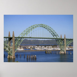 Yaquina Bay-brug overspant de Yaquina Bay Poster