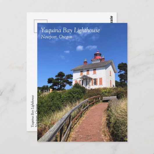 Yaquina Bay Lighthouse, Newport, Oregon Briefkaart (Voorkant / Achterkant)