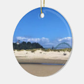 Yaquina Bay Lighthouse, Newport, Oregon Keramisch Ornament (Links)