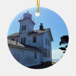 Yaquina Bay Lighthouse, Newport, Oregon Keramisch Ornament