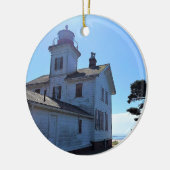 Yaquina Bay Lighthouse, Newport, Oregon Keramisch Ornament (Links)