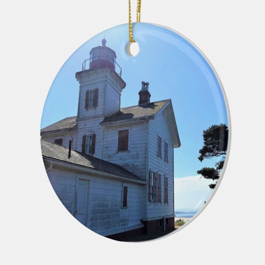 Yaquina Bay Lighthouse, Newport, Oregon Keramisch Ornament (Links)