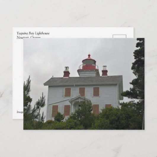 Yaquina Bay Lighthouse, OF Briefkaart (Voorkant / Achterkant)