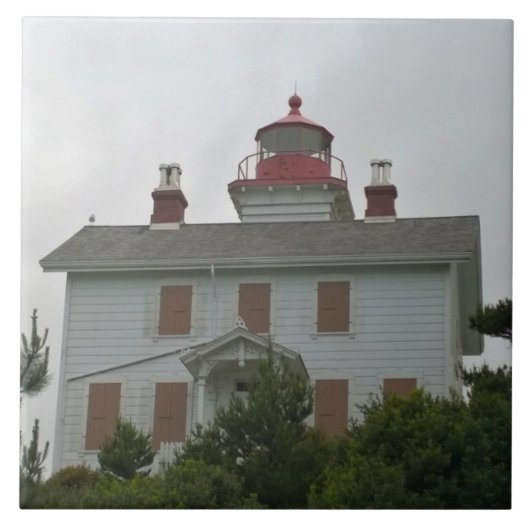 Yaquina Bay Lighthouse, OF Tegeltje (Voorkant)
