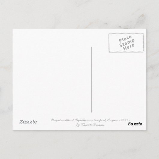 Yaquina Head Lighthouse - 2015 Briefkaart (Achterkant)
