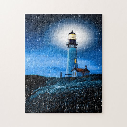 Yaquina Head Lighthouse Art Puzzle Legpuzzel (Verticaal)