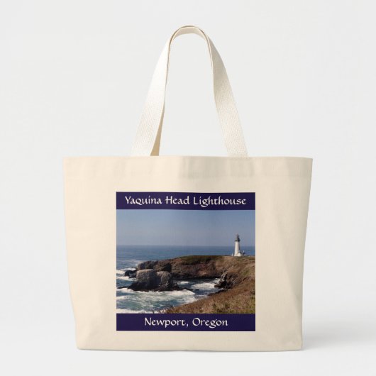 Yaquina Head Lighthouse Jumbo Canvas Canvas tas (Voorkant)