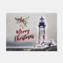 Yaquina Head Lighthouse Merry Kerstfeestdag