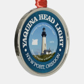 Yaquina Head Lighthouse Metalen Ornament (Rechts)