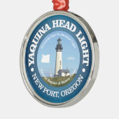 Yaquina Head Lighthouse Metalen Ornament (Links)