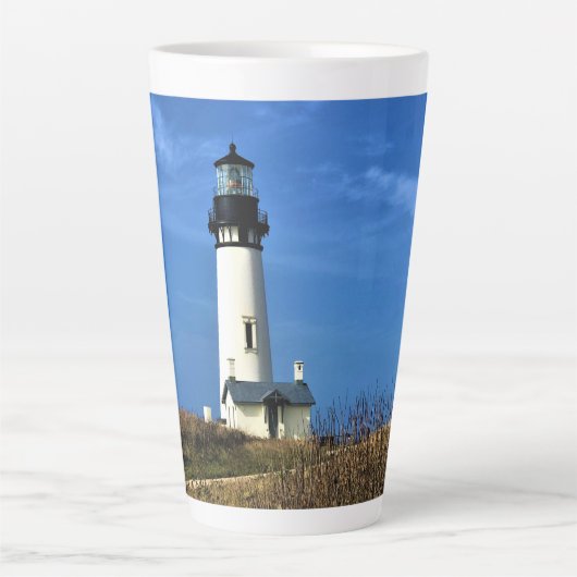 Yaquina Head Lighthouse, Newport, Oregon Latte Mok (Voorkant)