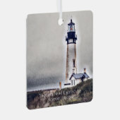 Yaquina Head Lighthouse Newport Oregon Metalen Ornament (Voorkant Rechts)