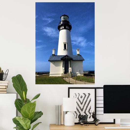 Yaquina Head Lighthouse, Newport, Oregon Poster (Thuiskantoor)