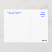 Yaquina Head Lighthouse Oregon Briefkaart (Achterkant)