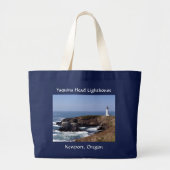 Yaquina Head Lighthouse Oregon Jumbo Canvas tas (Voorkant)