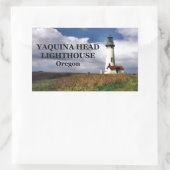 Yaquina Head Lighthouse, Oregon Rechthoekige Sticker (Tas)