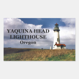 Yaquina Head Lighthouse, Oregon Rechthoekige Sticker