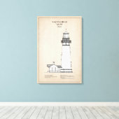 Yaquina Head Lighthouse - Oregon - SBD Canvas Afdruk (Insitu (Houten vloer))