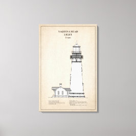 Yaquina Head Lighthouse - Oregon - SBD Canvas Afdruk