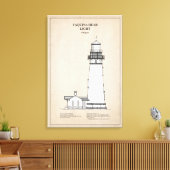 Yaquina Head Lighthouse - Oregon - SBD Canvas Afdruk (Insitu (Woonkamer))