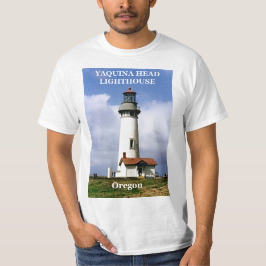Yaquina Head Lighthouse, Oregon T-Shirt (Voorkant)