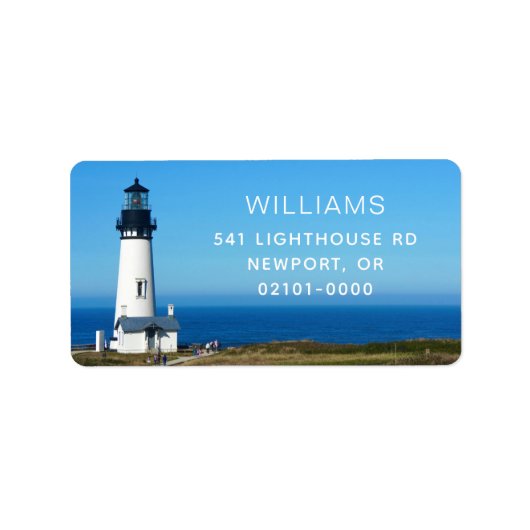 Yaquina Head Lighthouse Return Address Label (Voorkant)