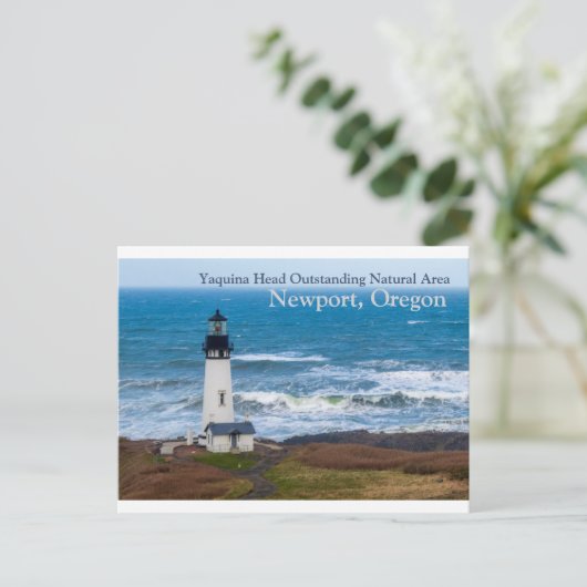 Yaquina Head Outstanding Natural Area Lighthouse Briefkaart (Staand voorkant)