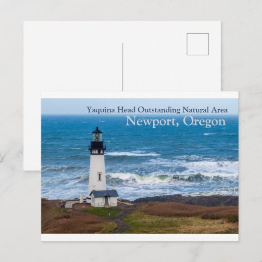 Yaquina Head Outstanding Natural Area Lighthouse Briefkaart (Voorkant / Achterkant)