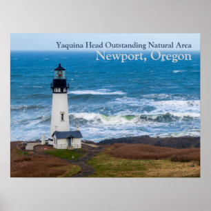 Yaquina Head Outstanding Natural Area Lighthouse Poster
