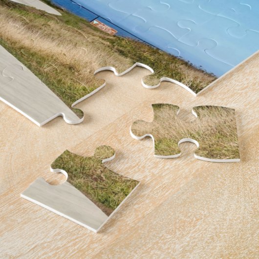 Yaquina Head Script Lighthouse Jigzaag Puzzle Legpuzzel (Zijkant)